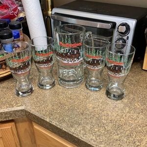 Budweiser Clydesdale limited edition glasses